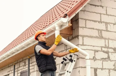 Pose et remplacement de gouttières à Raedersheim